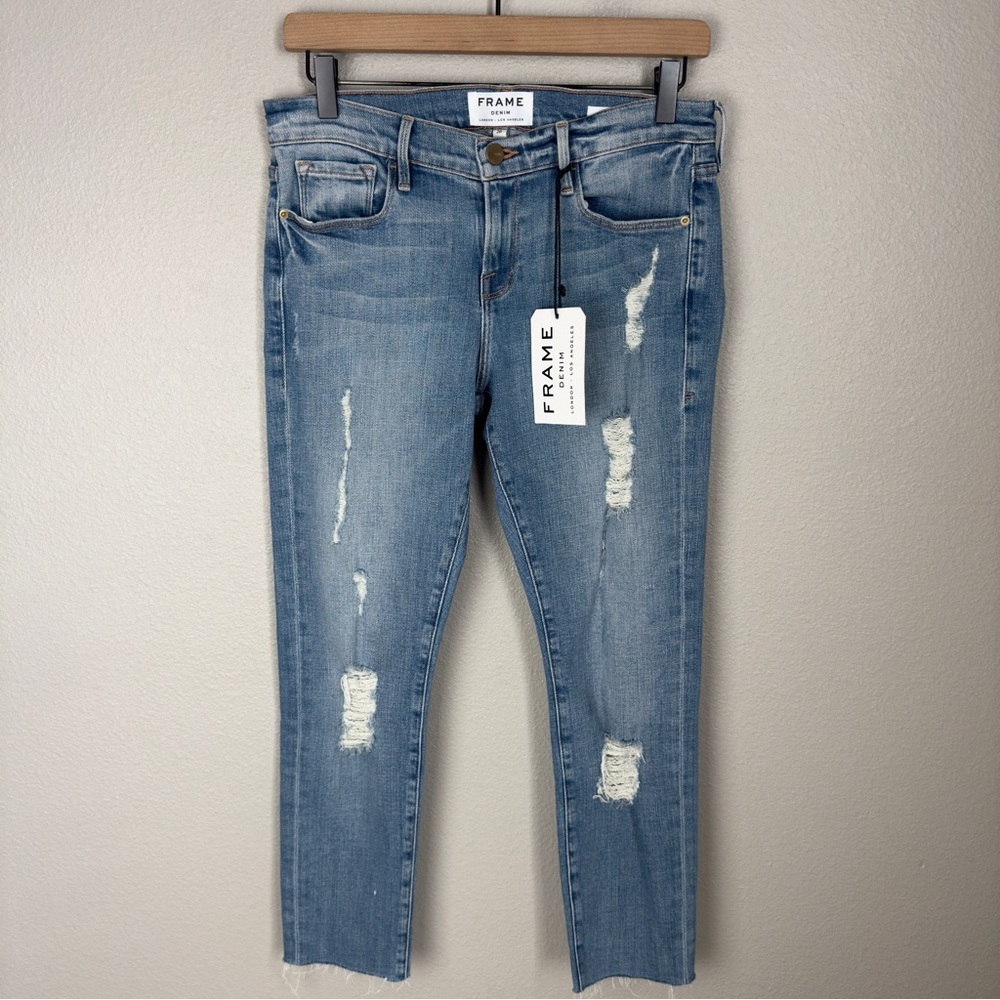 Frame Denim NWT Le Garçon Jeans in Beek St. Wash